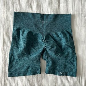 TALA Sculpt Seamless Shorts in Teal Marl
